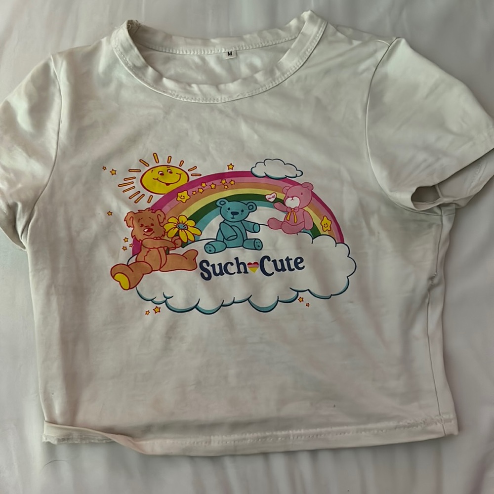 White baby tee